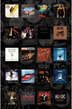 Rock Off AC/DC Textile Poster: Albums