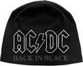 Rock Off AC/DC Unisex Beanie Hat: Back in Black