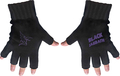 Rock Off Black Sabbath Unisex Fingerless Gloves: Purple Logo & Devil