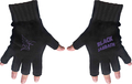 Black Sabbath Unisex Fingerless Gloves: Purple Logo & Devil
