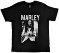Bob Marley Unisex T-Shirt Black & White (size XL)