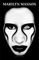 Rock Off Marilyn Manson Textile Poster: Defiant Face
