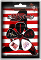 Motley Crue Plectrum Pack Red White & Crue