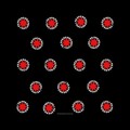 Rock Off Red Hot Chili Peppers Unisex Bandana Asterisk