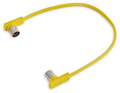 Flat MIDI Cable 11 13/16 in (30cm / yellow)