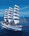 Tsvetnoy Snow-White Sailboat (40x50 cm)