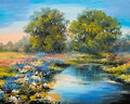 Tsvetnoy Summer River (40x50 cm)