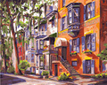Winnie's Picks Hull Street in Chippewa Square Savannah (40x50 cm)