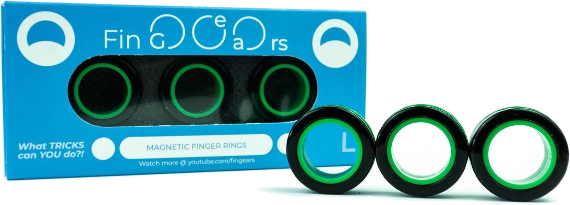 Fin-Gears Magnetic Rings - Large (black 