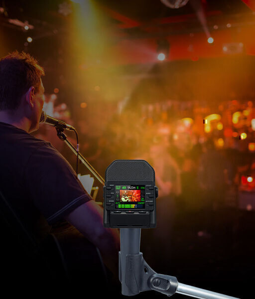 La caméra pour les lumières et les appareils photo. Action