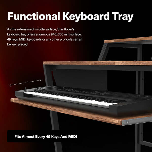 Plateau à clavier fonctionnel
