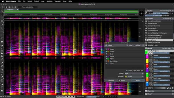 Improved Unmix Song Module
