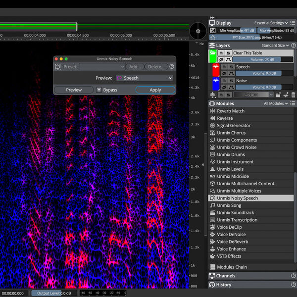 Improved Unmix Noisy Speech Module